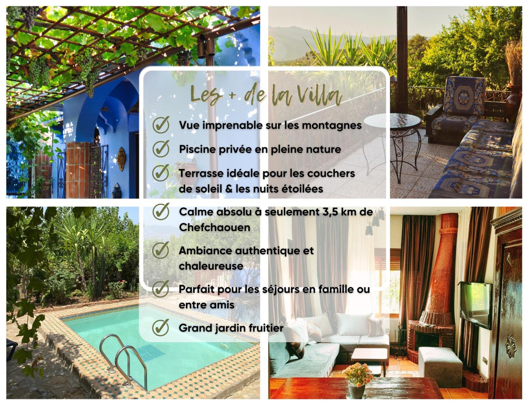 Villa Authentique Avec Vue Panoramique A 3 Km De Chefchaouen Bagian luar foto